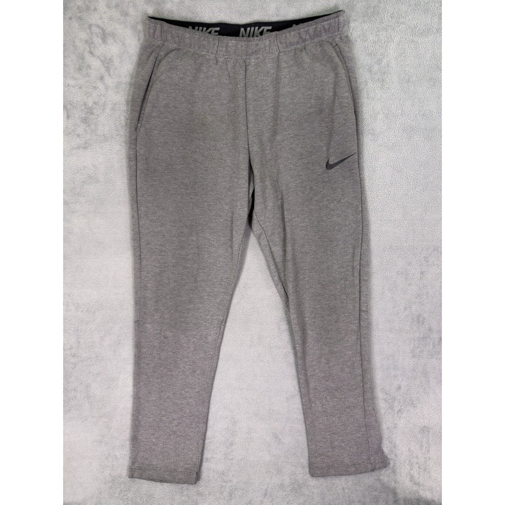 Nike Dri-FIT Sweatpants Mens XL Gray Pull On Training Drawstring Gym CJ4325